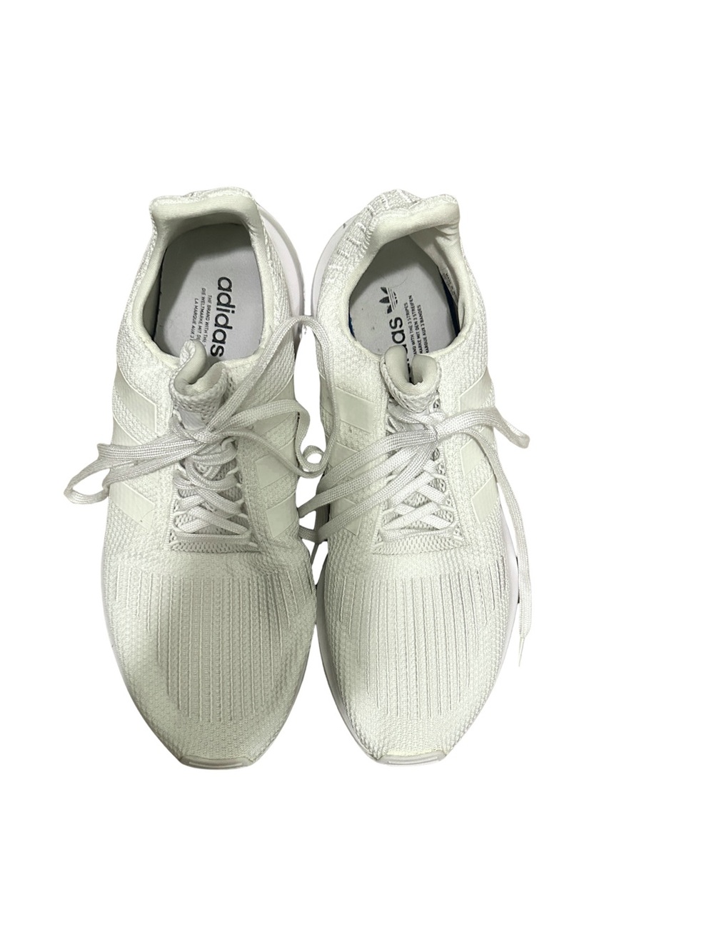adidas Men's White Knit Running Sneakers